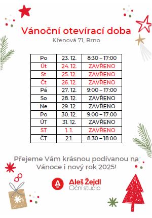 vánoční otevírací doba křenová